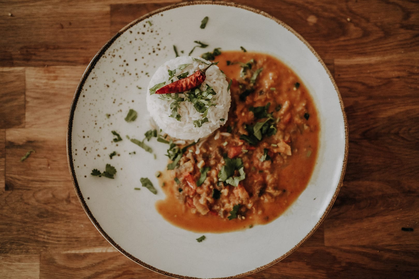 Auberginen-Kokosnuss Curry